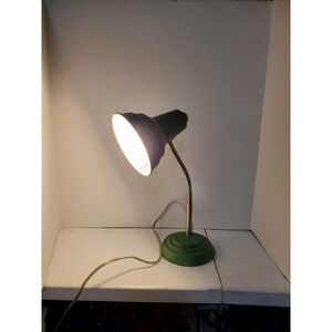 Vintage Todd Oldham Dormroom Gooseneck Desk Lamp - Green Metal